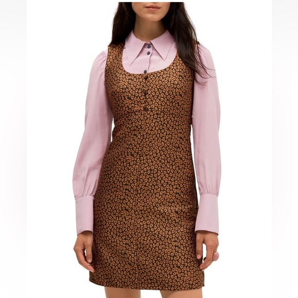 kate spade Dresses & Skirts - KATE SPADE flora leopard jacquard mini dress. Brand new. Size 4 elevated luxury